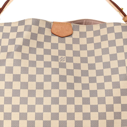 Louis Vuitton Damier Azur Graceful MM Rose Ballerine 7 of 14