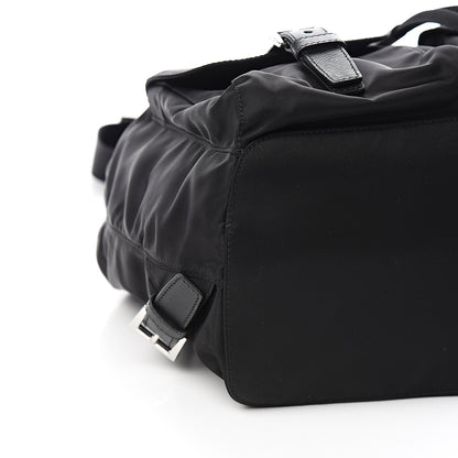 Prada Tessuto Nylon Saffiano Medium Backpack Black 7 of 9