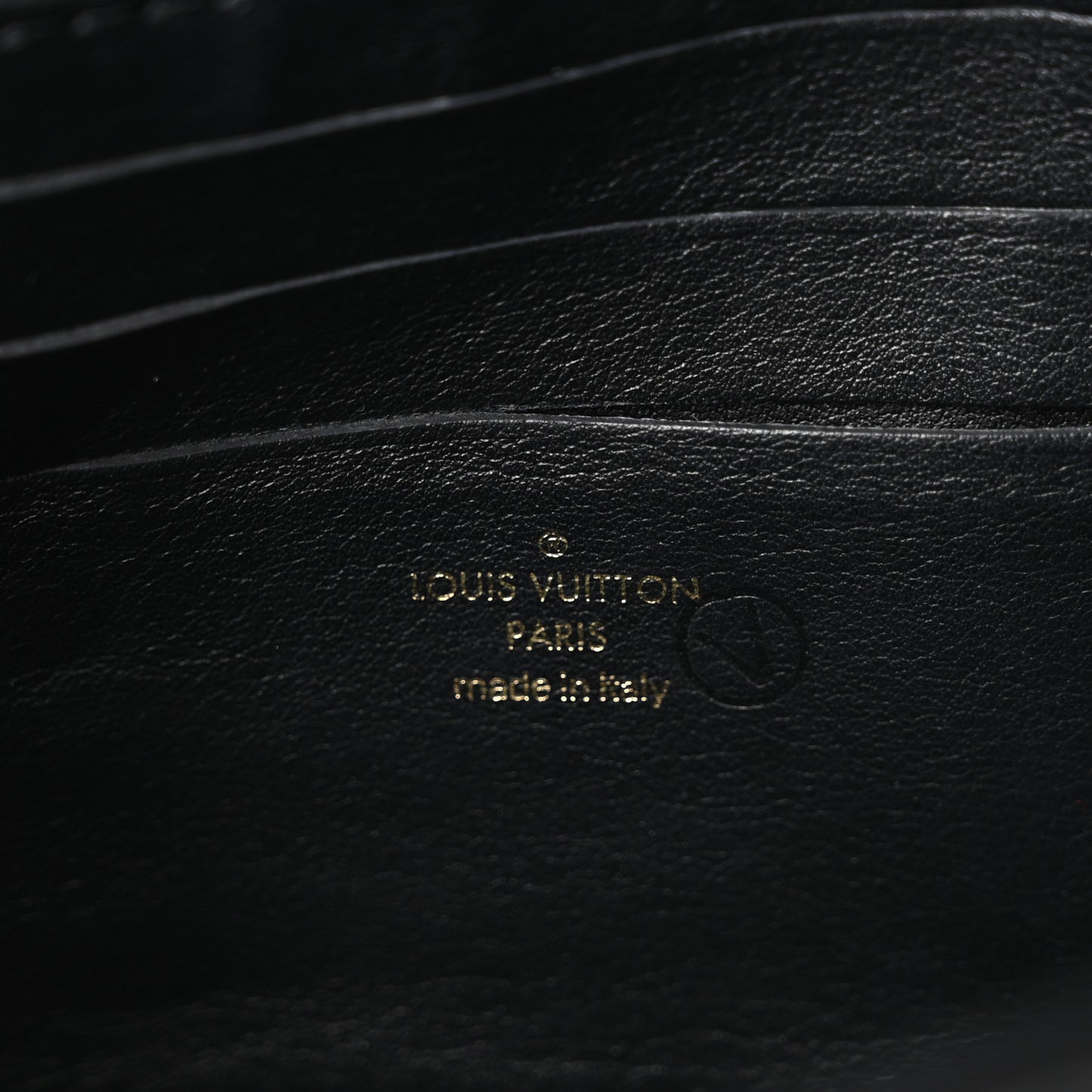 Calfskin Bubblegram Wallet On Strap Black