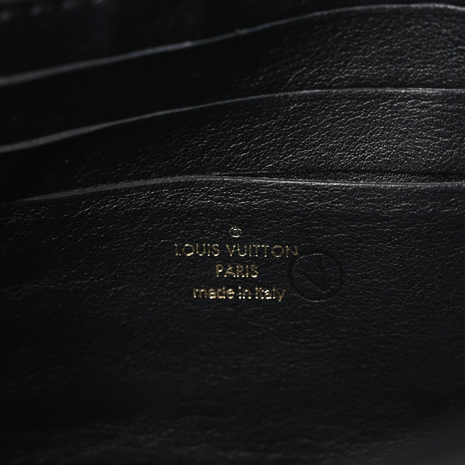 Louis Vuitton Calfskin Bubblegram Wallet On Strap Black 6 of 9