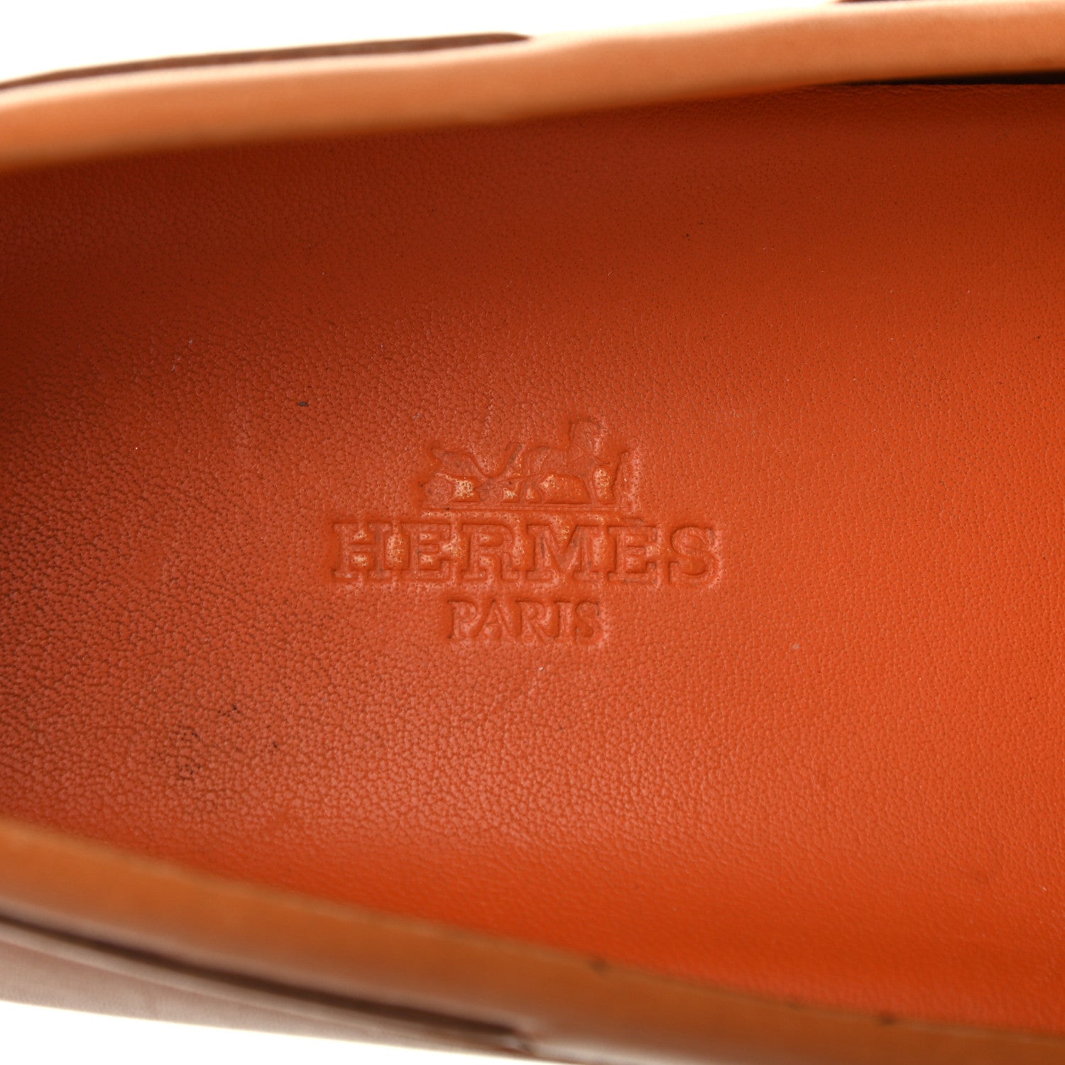 Hermes Supple Calfskin Womens Irving Driving Moccasin Loafers 39 Gold 6 of 8