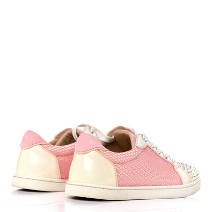Christian Louboutin Alveole Calfskin Spiked Gondolita Flat Sneakers 36 Dolly 4 of 15