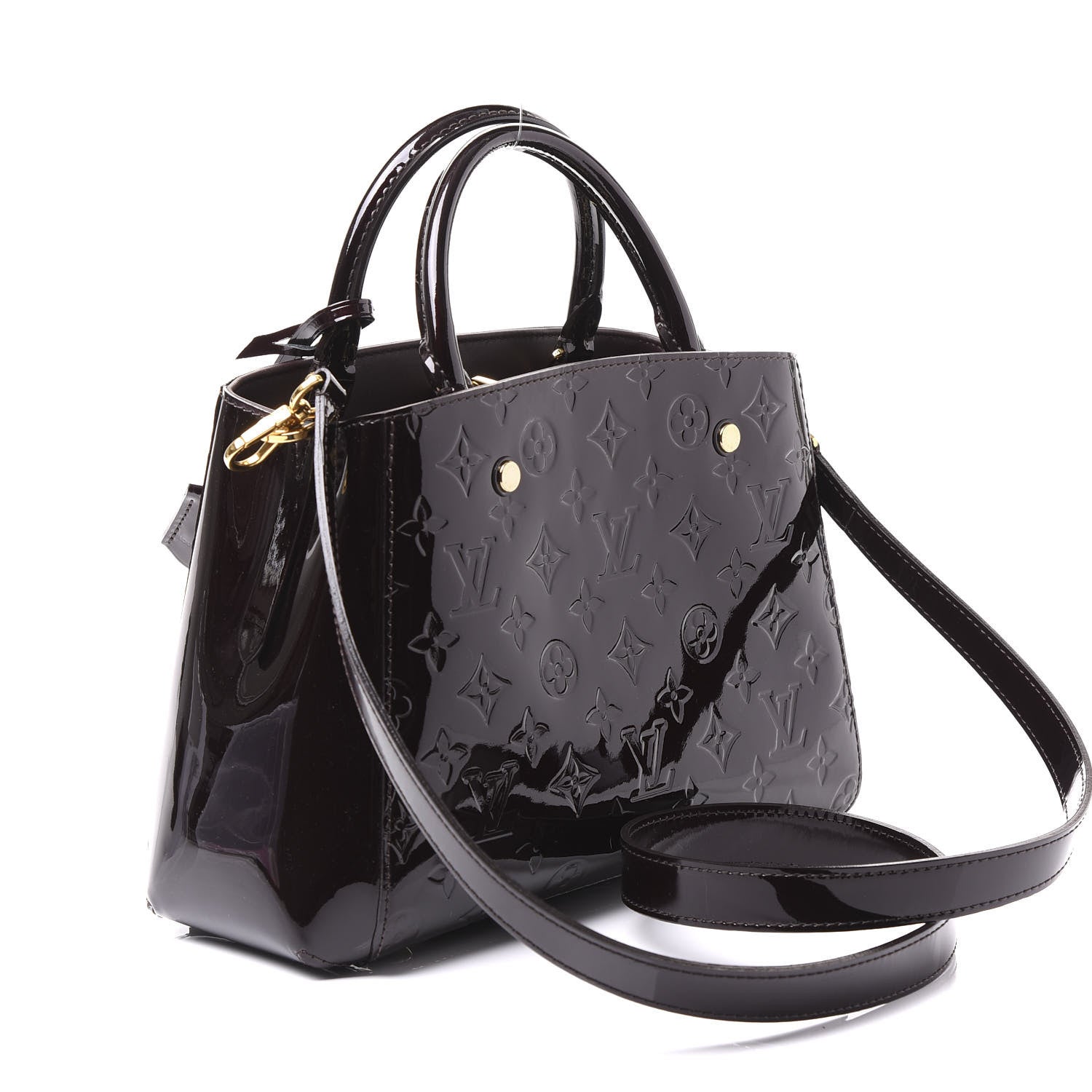 Louis Vuitton Vernis Montaigne BB Amarante 2 of 9