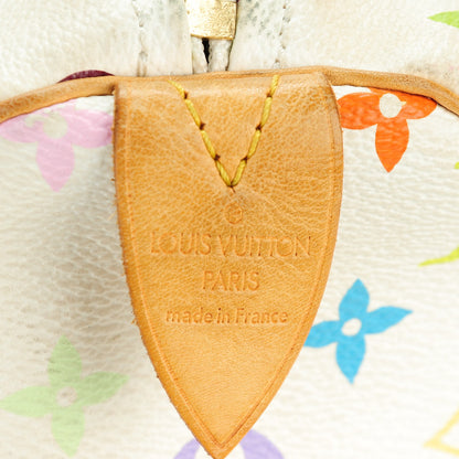 Louis Vuitton Monogram Multicolor Speedy 30 White 6 of 9