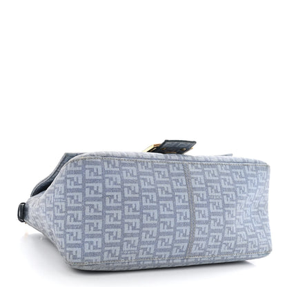 Fendi Zucchino Spalmati Forever Mama Baguette Celeste 4 of 15