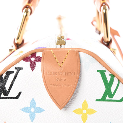 Louis Vuitton Monogram Multicolor Speedy 30 White 10 of 11