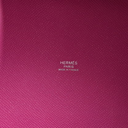 Hermes Epsom Tressage De Cuir Picotin Lock 18 PM Magnolia Bleu Saphir Craie 6 of 9