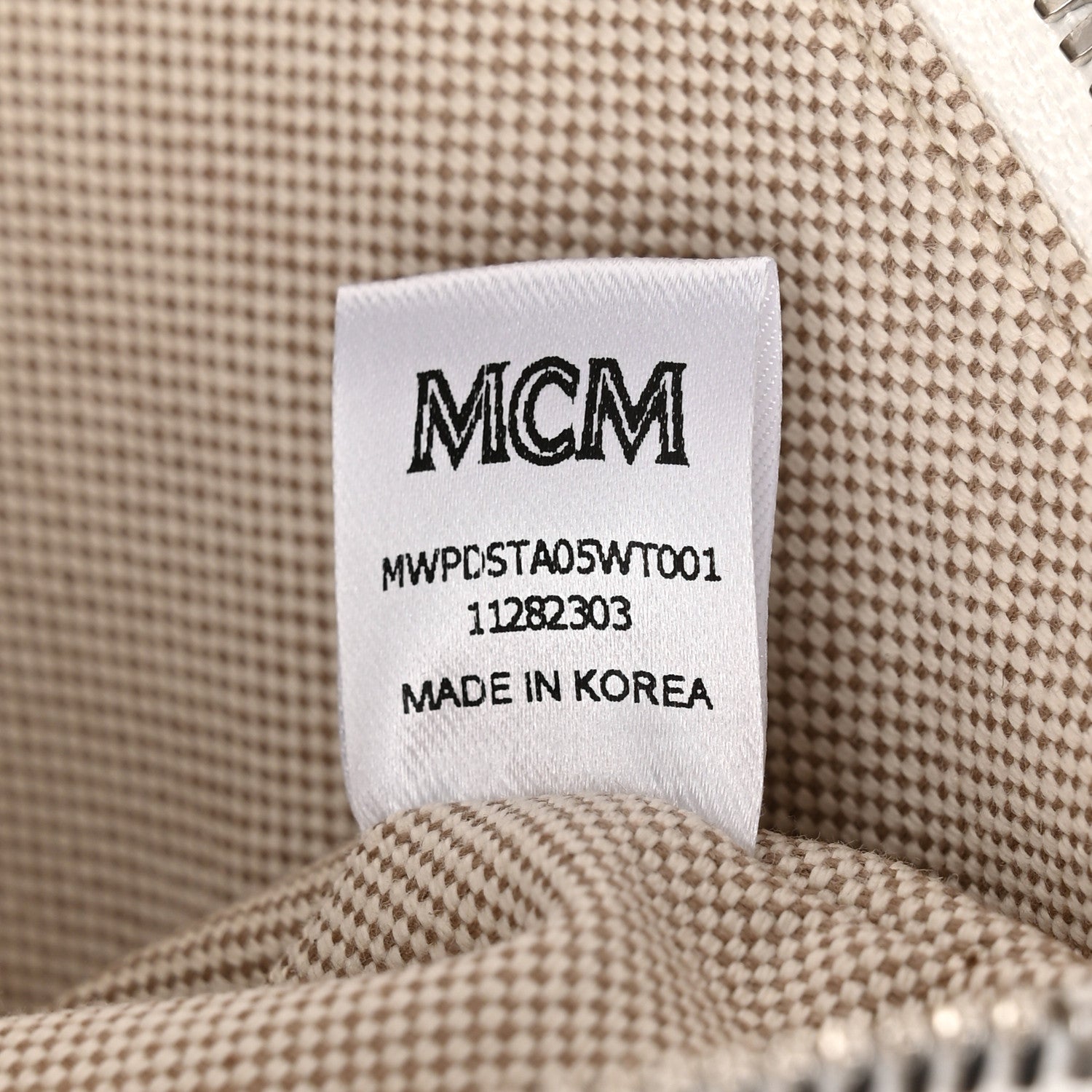 MCM Leopard Visetos Medium Aren Shopper Tote White 7 of 10