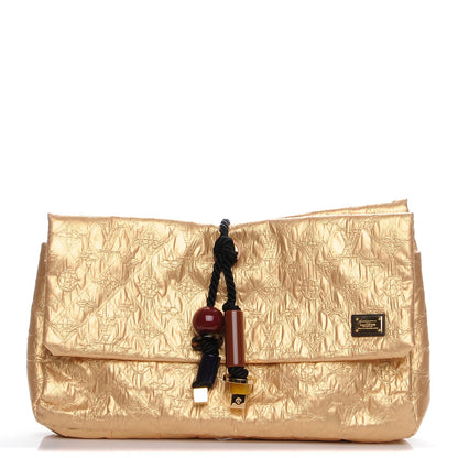 Louis Vuitton Jacquard Quilted Monogram Limelight African Queen Clutch Masai 1 of 7
