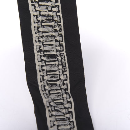 Hermes Silk Le Tresor De Medor Twilly Black White 3 of 4