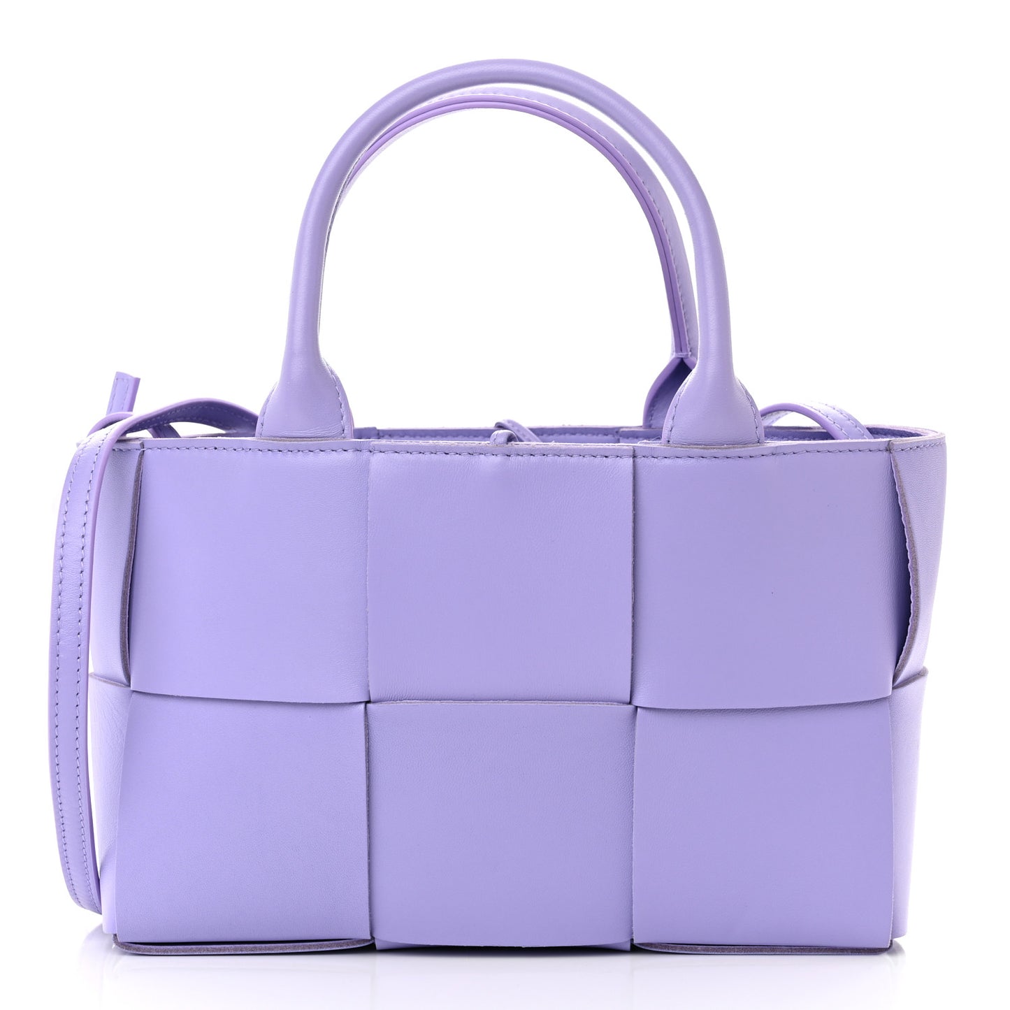 Nappa Maxi Intreccio Mini Arco Tote Wisteria