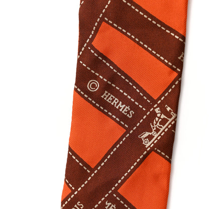 Hermes Silk Bolduc Twilly Orange 3 of 4