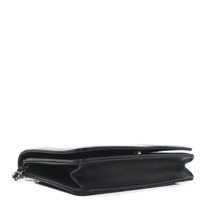 Chanel Lambskin Quilted Timeless CC Wallet On Chain WOC Black 4 of 11