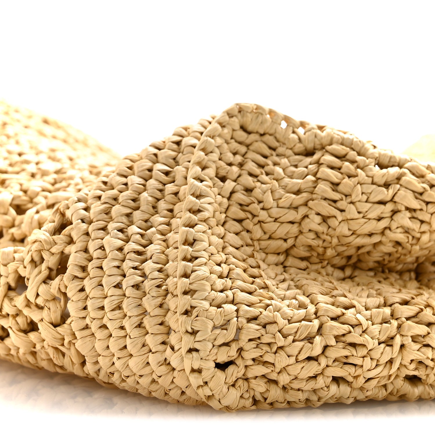 Miu Miu Raffia Crochet Woven Tote Bag Beige 1812849 – FASHIONPHILE