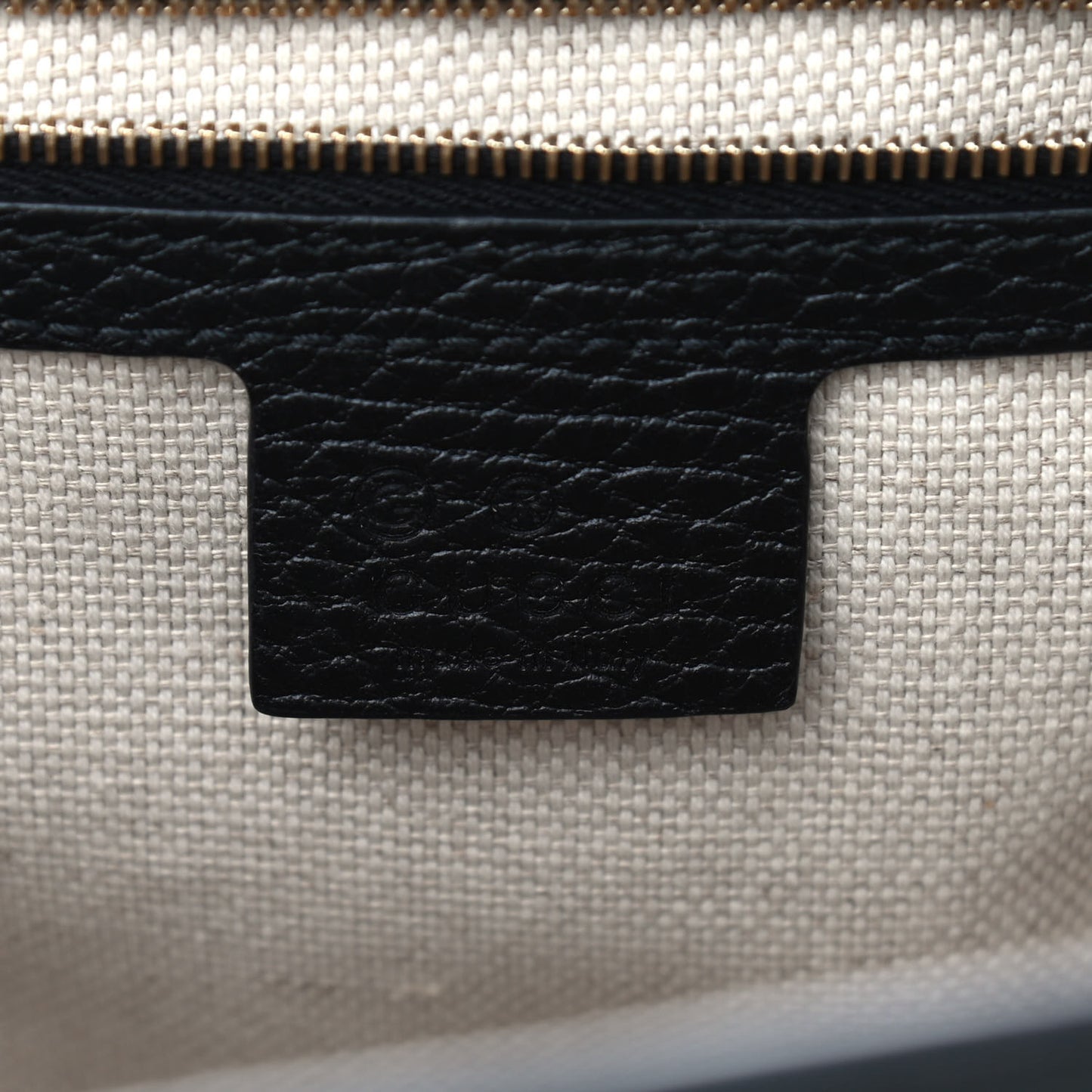 Dollar Calfskin Large Soho Top Handle Satchel Black