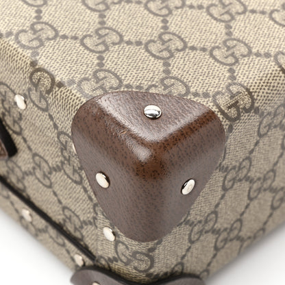 Gucci GG Supreme Monogram Globe-Trotter Beauty Case Brown 14 of 17