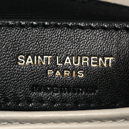 Saint Laurent Calfskin Y Quilted Monogram Toy Loulou Crossbody Bag Blanc Vintage 7 of 13