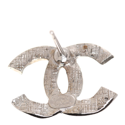 Chanel Crystal Large CC Earrings Silver 4 of 5