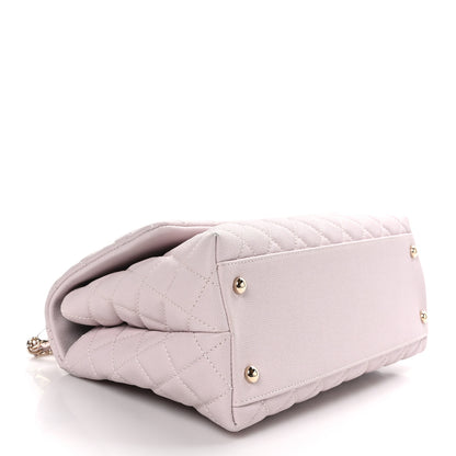 Chanel Caviar Quilted Small Coco Handle Flap Lilas Lilac 4 of 11