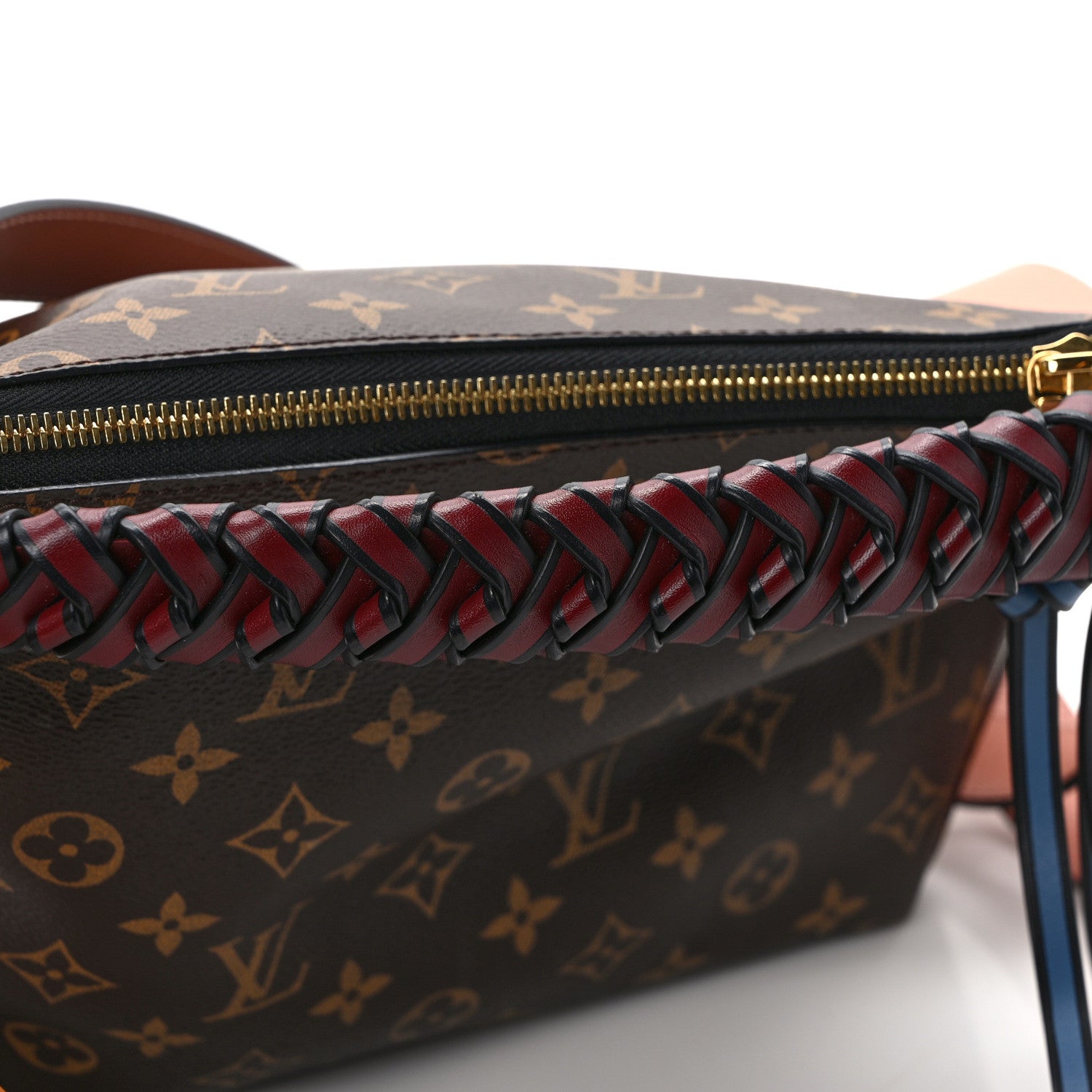 Louis Vuitton Monogram Beaubourg Hobo Mini Bordeaux Red Peach Safran Blue Jean Blue 13 of 15