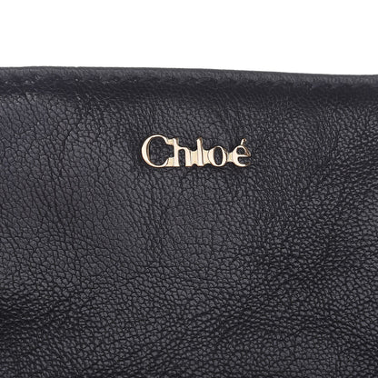 Chloe Calfskin Crystal Tassel Flap Bag Black 8 of 8