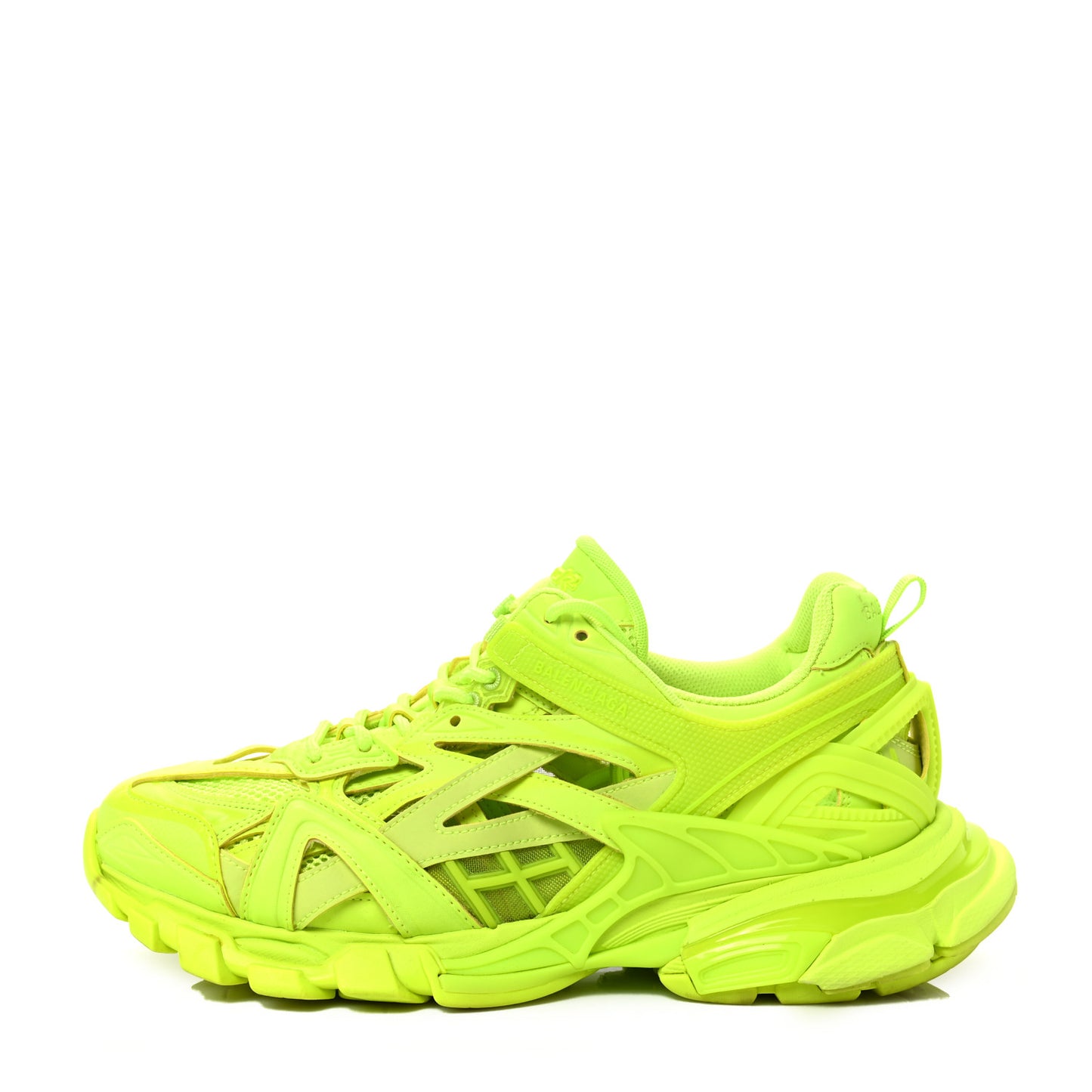 Rubber Mesh Monocolor Mens Track.2 Open Sneakers 43 Fluo Yellow