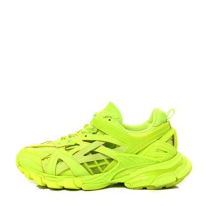 Balenciaga Rubber Mesh Monocolor Mens Track.2 Open Sneakers 43 Fluo Yellow 1 of 6