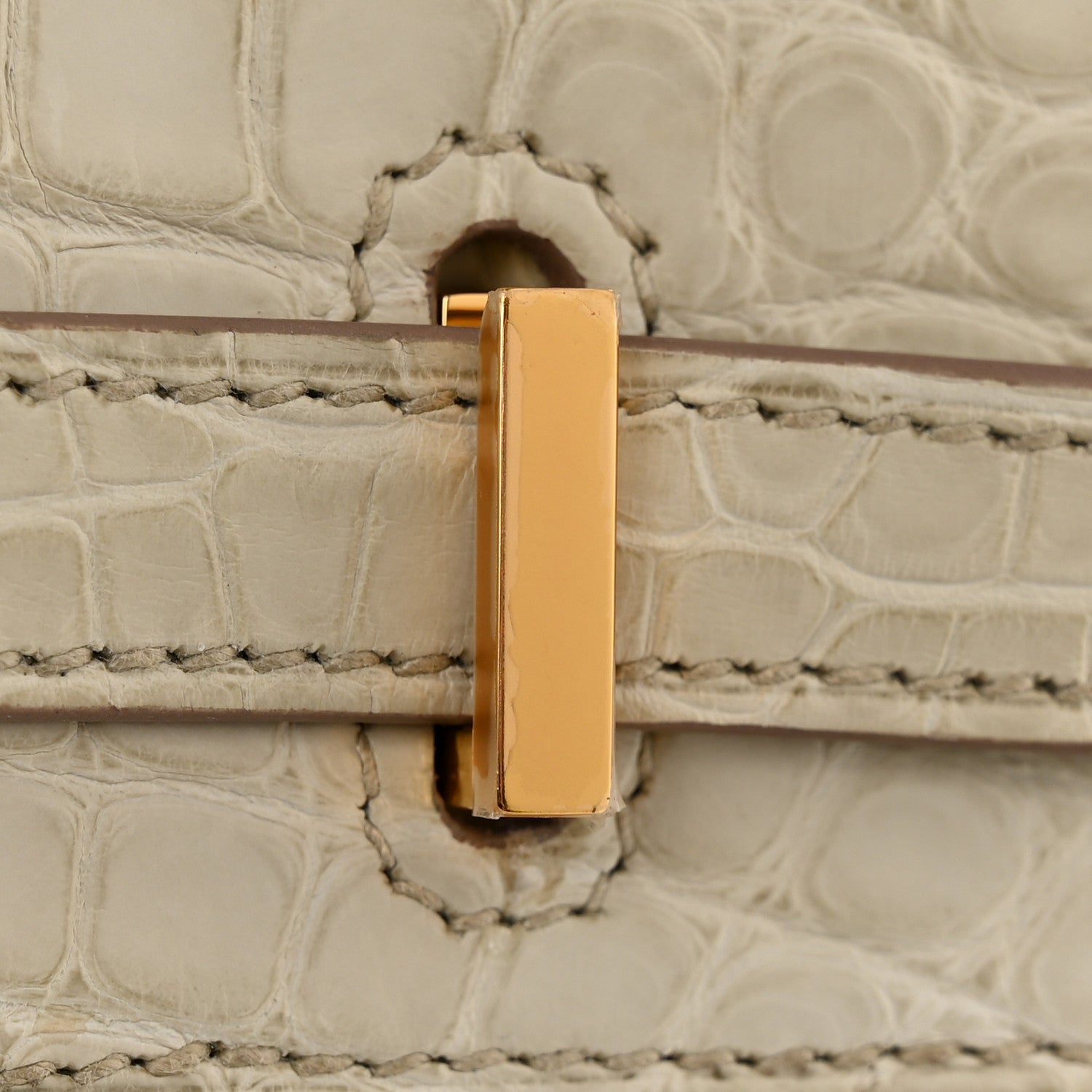 Hermes Matte Alligator Birkin 25 Beton 14 of 22