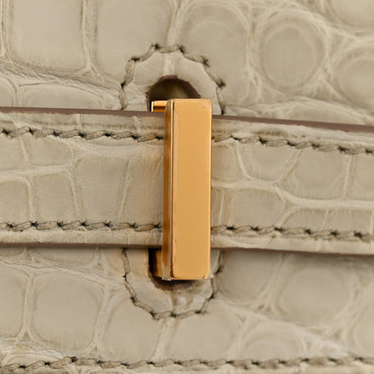 Hermes Matte Alligator Birkin 25 Beton 14 of 22