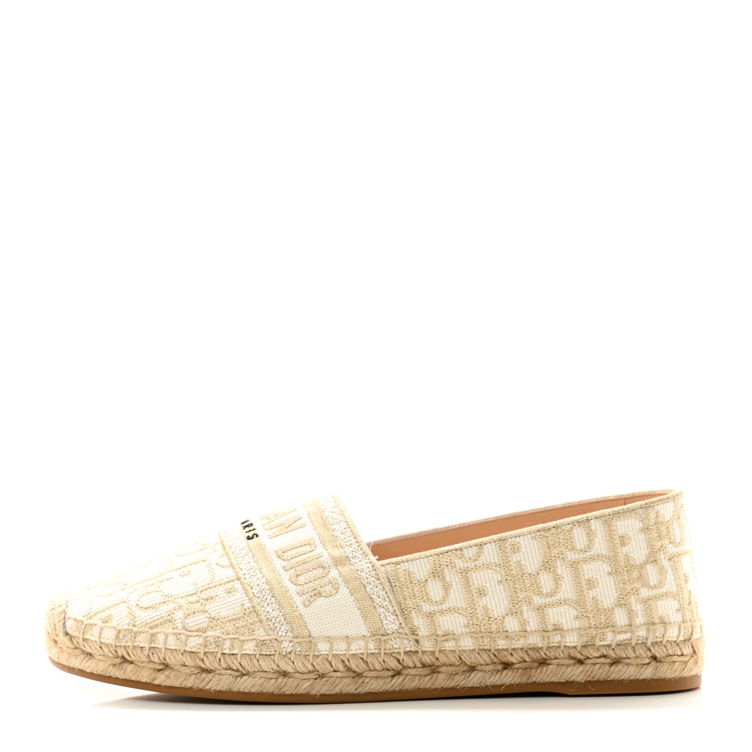 Christian Dior Oblique Embroidered Granville 15mm Espadrilles 41 Cream 1 of 9