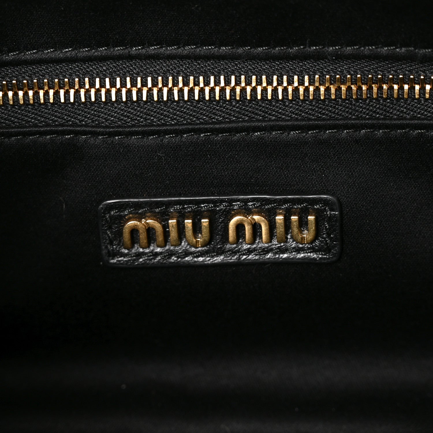 Miu Miu Velvet Matelasse Regular Arcadie Top Handle Bag Black 5 of 8
