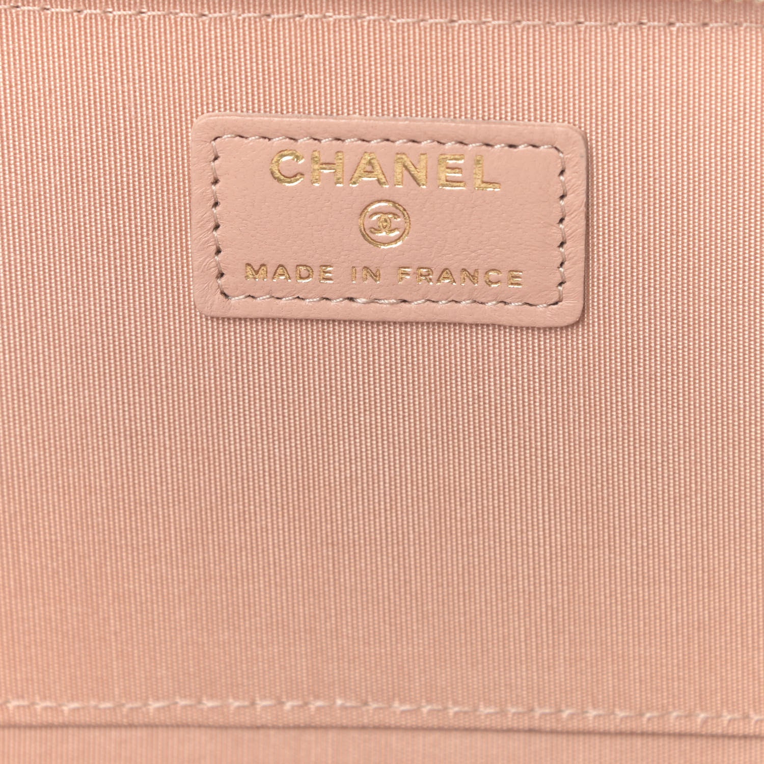 Chanel Lambskin Quilted Small Top Handle Vanity Case With Chain Beige 6 of 11