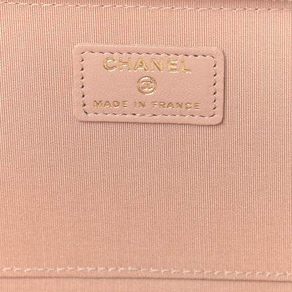 Chanel Lambskin Quilted Small Top Handle Vanity Case With Chain Beige 6 of 11