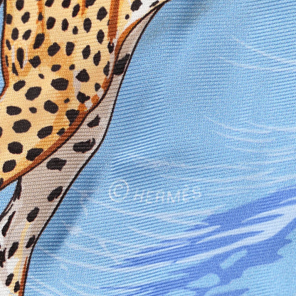 Hermes Silk Guepards Maxi Twilly Slim 3 of 4