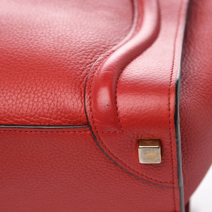 Celine Baby Grained Calfskin Micro Luggage Red 15 of 15