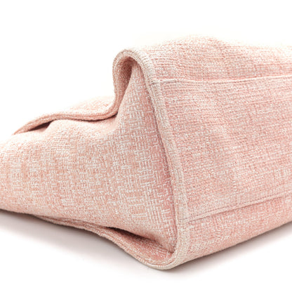 Chanel Lurex Boucle Deauville Medium Tote Pink 9 of 11