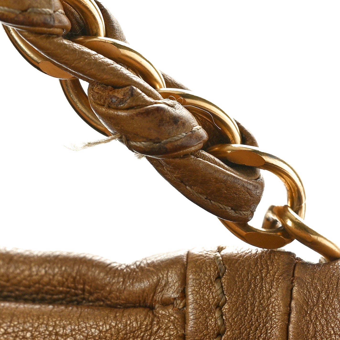 Chanel Metallic Calfskin Luxe Ligne Tote Gold 13 of 15