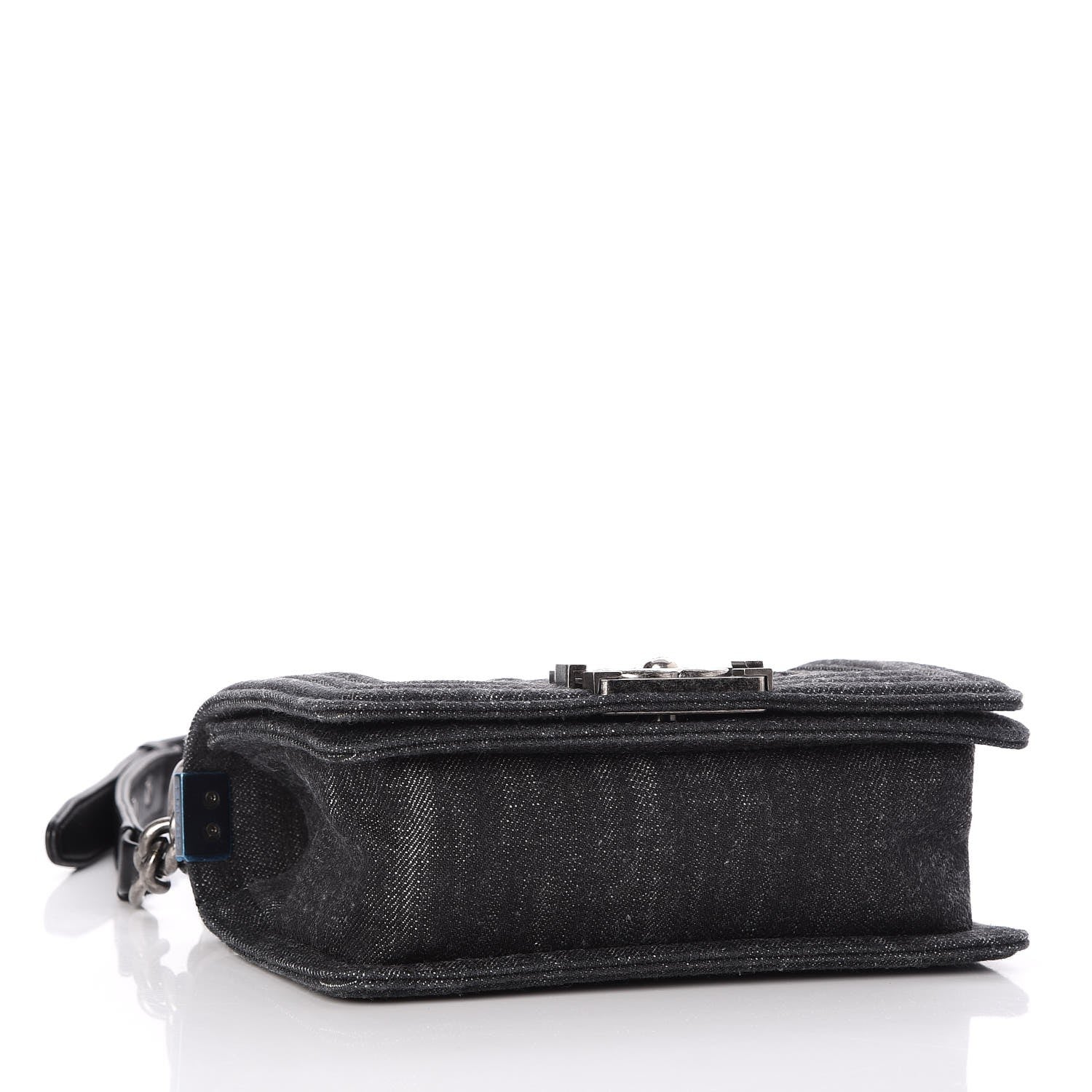 Chanel Denim Quilted Small Boy Flap Black 4 of 8