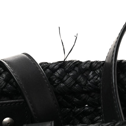 Saint Laurent Raffia Panier Bag Black 10 of 11