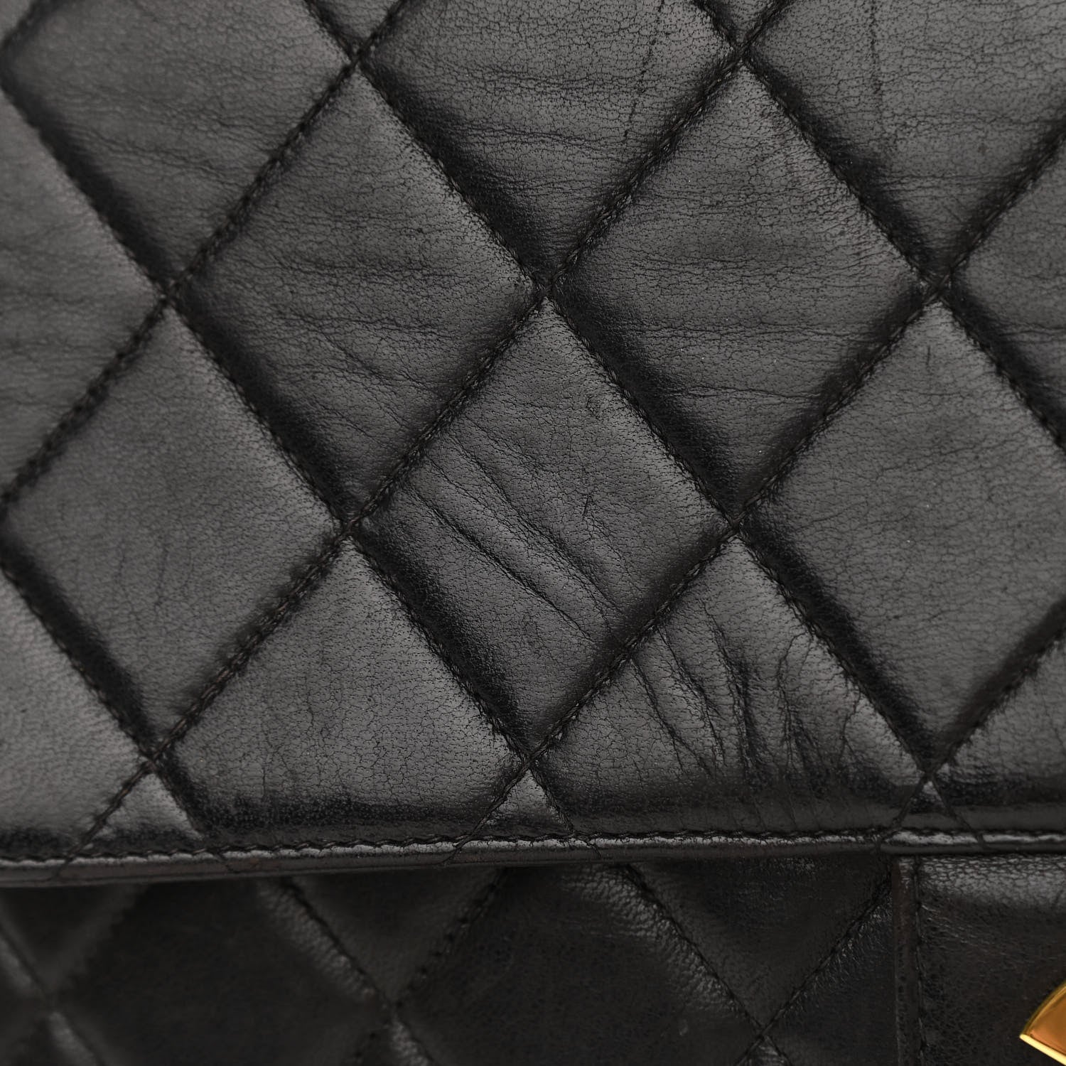 Chanel Lambskin Quilted XL Jumbo Single Flap Black 30 of 33