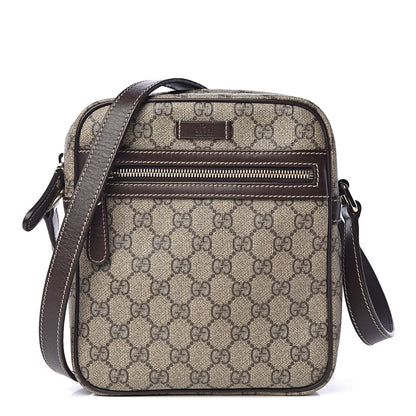Gucci GG Plus Monogram Messenger Bag Dark Brown 1 of 10