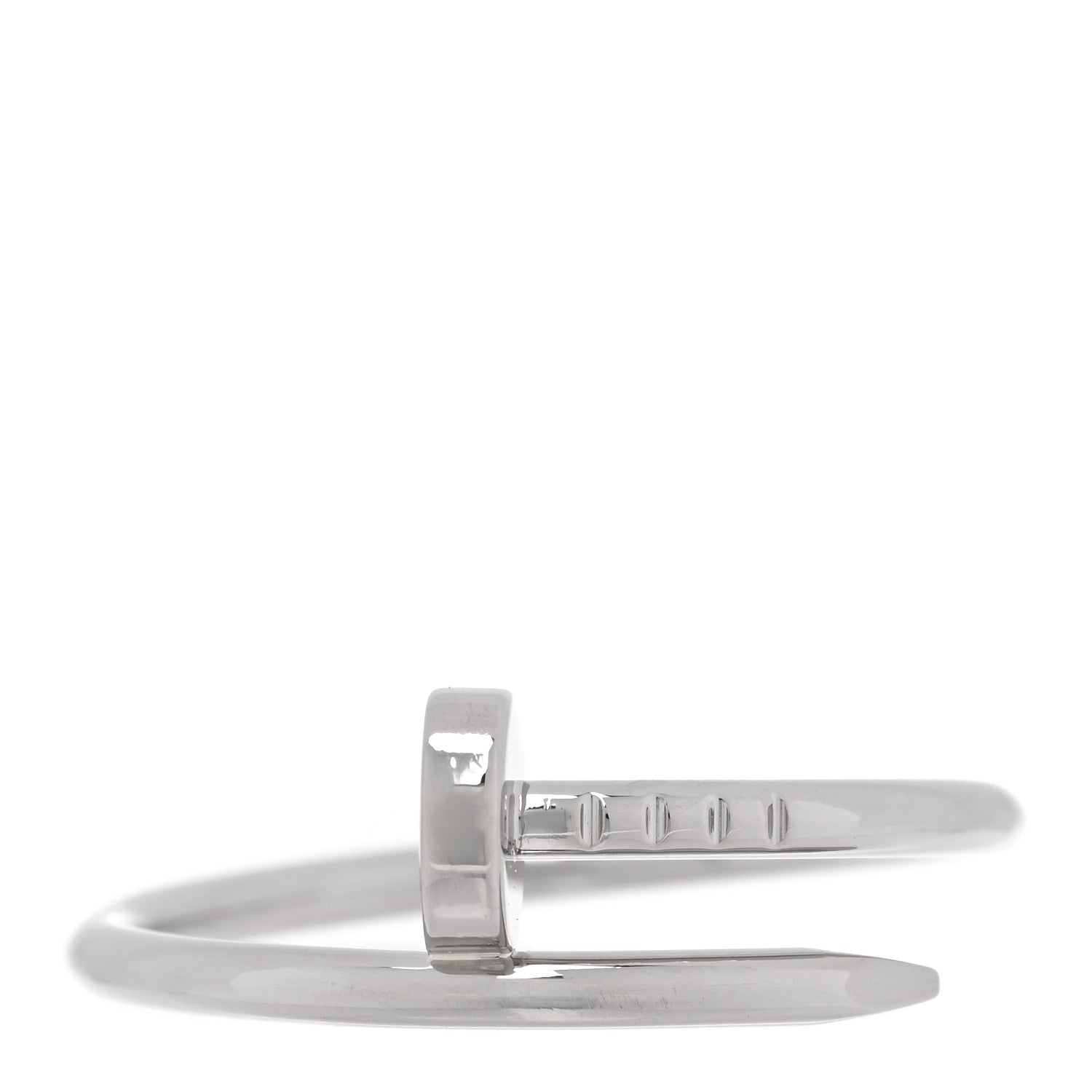 Cartier 18K White Gold Small Juste Un Clou Ring 57 8 1 of 5