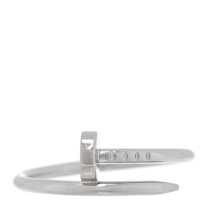 Cartier 18K White Gold Small Juste Un Clou Ring 57 8 1 of 5