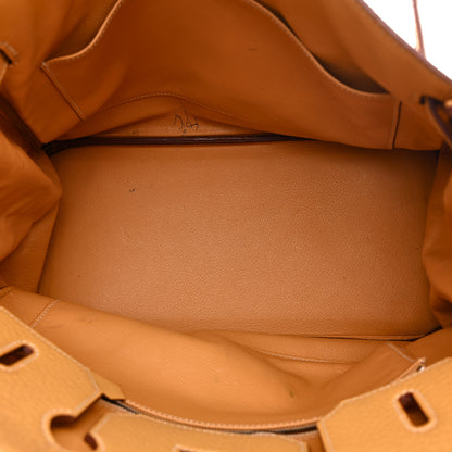 Hermes Taurillon Clemence HAC Birkin 32 Natural Sable 5 of 24