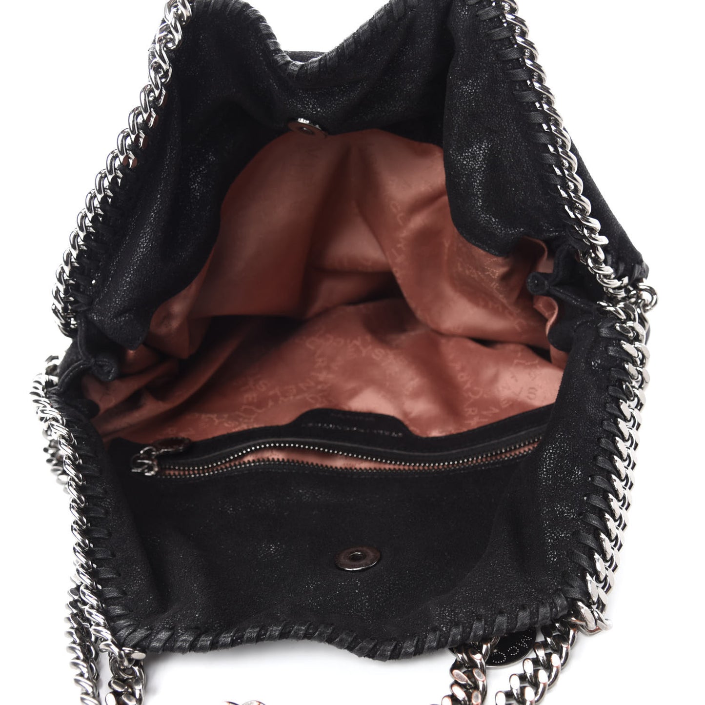 Shaggy Deer Falabella Fold Over Tote Black
