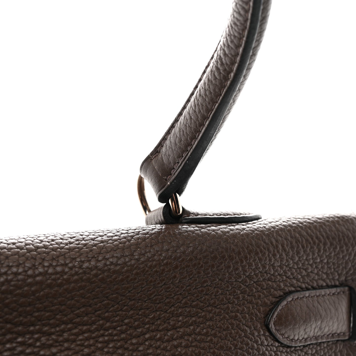 Taurillon Clemence Shoulder Kelly 40 Cafe