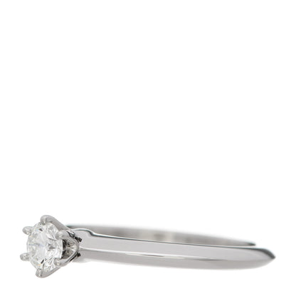 Tiffany Platinum Diamond .27ct Solitaire Engagement Ring 52 6 3 of 7