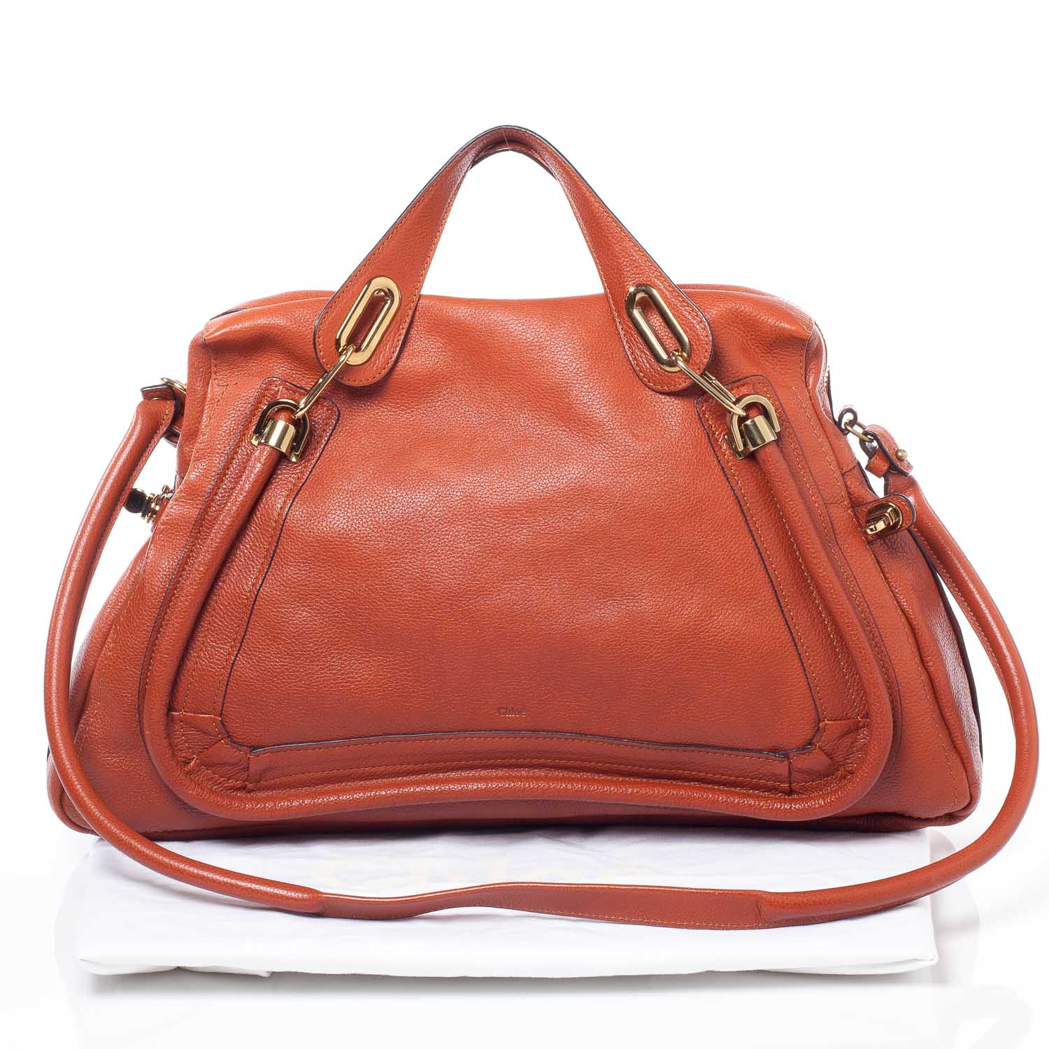 Chloe Calfskin Large Paraty Wood 10 of 10
