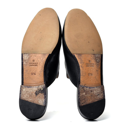 Gucci Calfskin Womens Princetown Slippers 37.5 Black 7 of 11