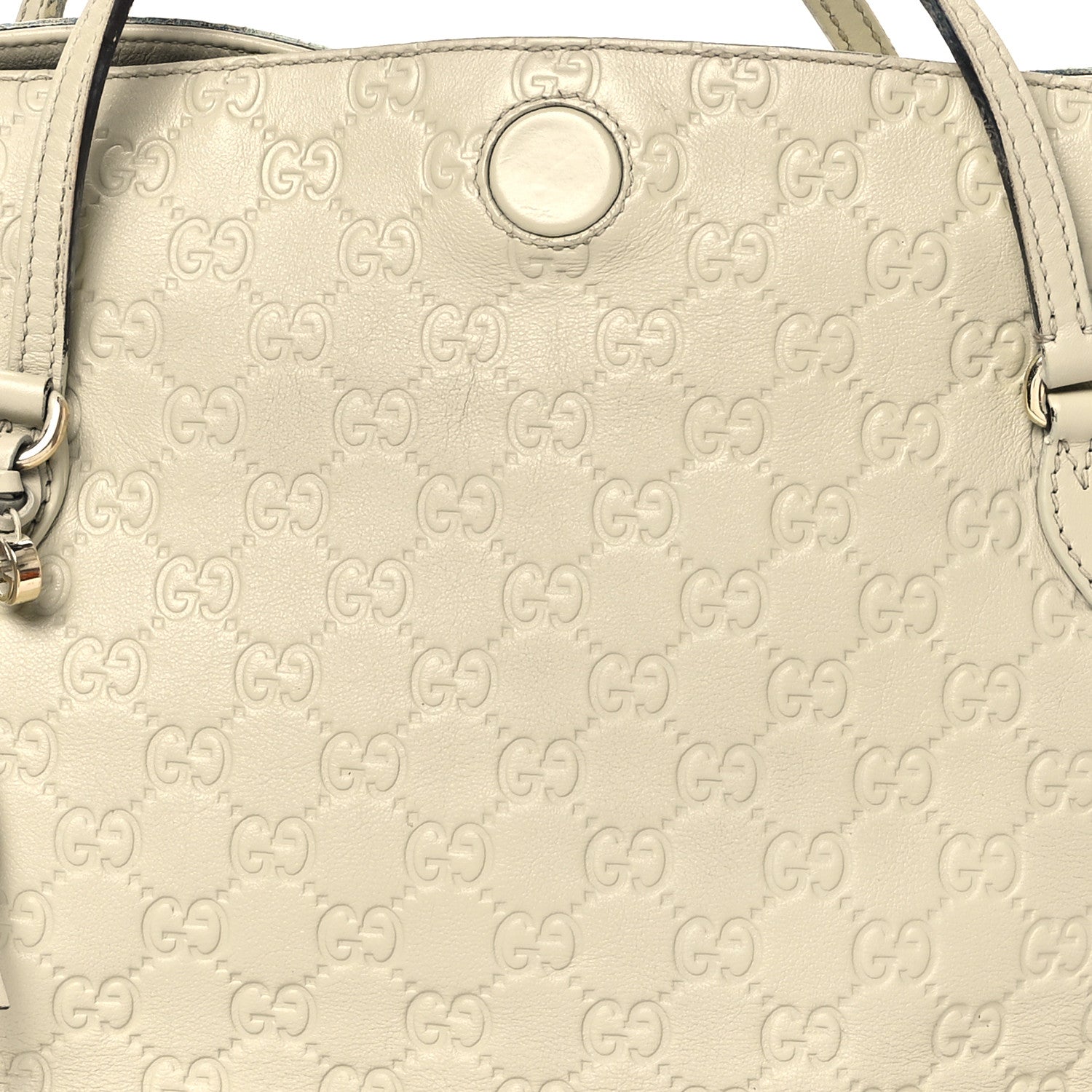 Gucci Guccissima Medium Bree Foldover Tote Off White 8 of 11